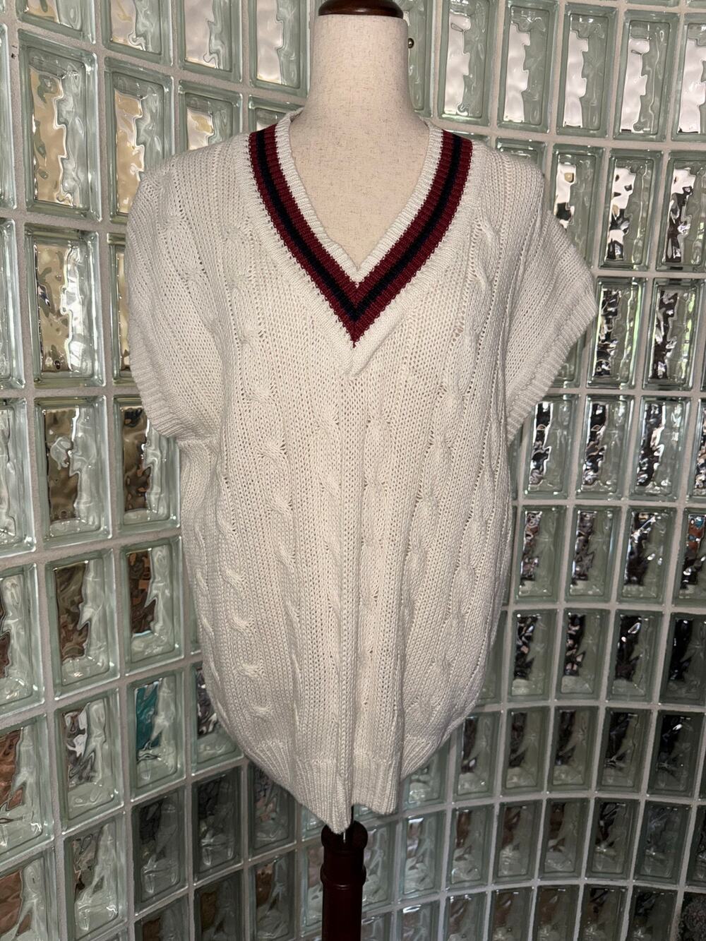 Vintage Structure sweater vest - size Large